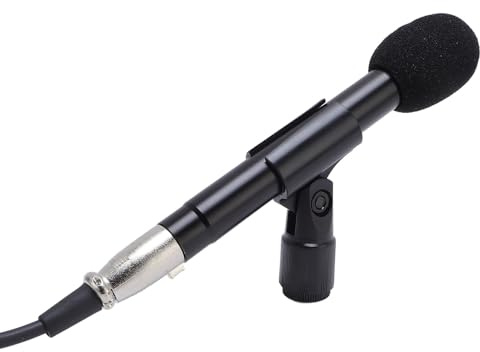 Jectse Strumento Mic, Kit di Microfono a Matita Stereo con Microfono Strumento di Riduzione del Rumore XLR per Strumento per Violino per Chitarra per Pianoforte Guzheng