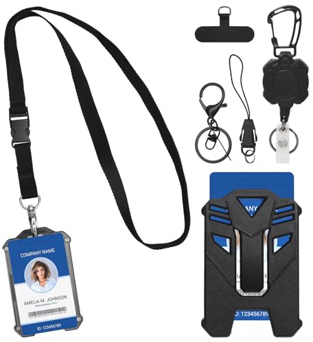 portatarjetas identificación,llavero retractil,porta tarjetas colgante tarjetero colgante,llavero extensible retractil,hecho de aleación de zinc con ranuras para tarjetas para 2-3 tarjetas, negro