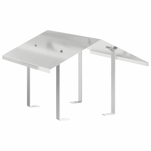 vidaXL Skorstenhuv Silver 50 x 60 x 37 cm Rostfritt stål, Trädgård och terrass, moderna tillbehör, väderSkydd, utomhusvärme, lätt skorsten täckning, eldplats skydd