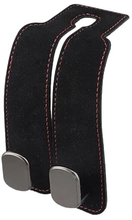 Fysaran Doppelhaken, Auto Lagerung Haken Leder Multifunktionales Universalmodell Kunststoff Haken für Geldbörsen und Taschen, Autositz Rücksitzhaken Kopfstütze Kleiderbügel Handtaschenhalter