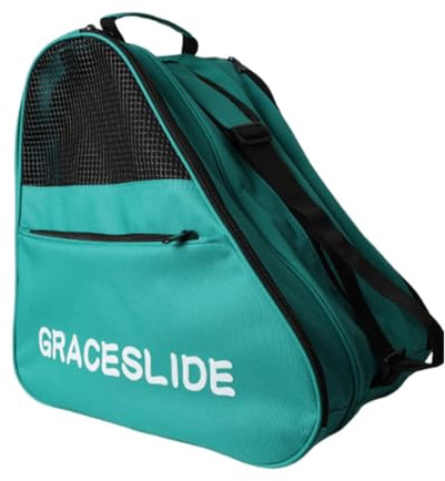 perfk Borsa per Pattini da Pattinaggio Artistico, in Tessuto Oxford Traspirante, per Adulti e Bambini, Regalo Portatile, Elegante Borsa per Il Trasporto di