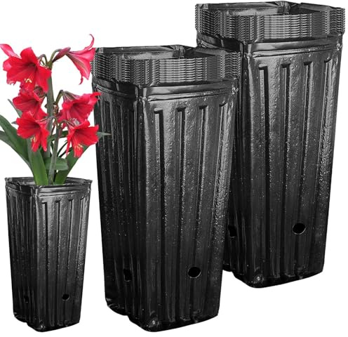 Pots de plantation carrés – 20 pièces hauts pour semis | Pots de pépinière | Pot de démarrage | Fleur idéale pour les plantes, bonsaï, semis, jardin, utilisation en intérieur