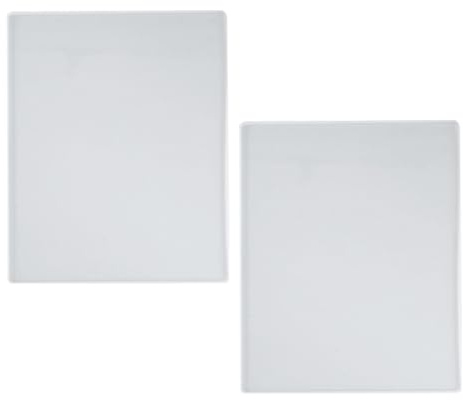 GARVALON Molde de Silicona para Mantel Individual 2 Piezas, Antiadherente, Transparente, Molde para Resina Epoxi y Manualidades de Fundición, Adecuado para Decoración y Escritorio