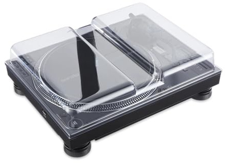 Decksaver cover für Technics SL-1200 & SL-1210 - Superstrapazierfähiger Polycarbonat-Schutzdeckel in geräucherter, klarer Farbe, hergestellt in Großbritannien