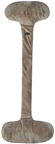 Body Prop Adjustable Over-The-seat Pillow with Buckwheat Hull Filler by VisionX Products (Long (38), Sand)