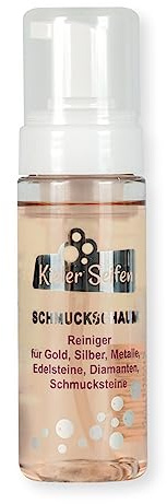 Mousse nettoyante douce pour l'or, les diamants et les pierres précieuses | Nettoyant pour bijoux 165 ml