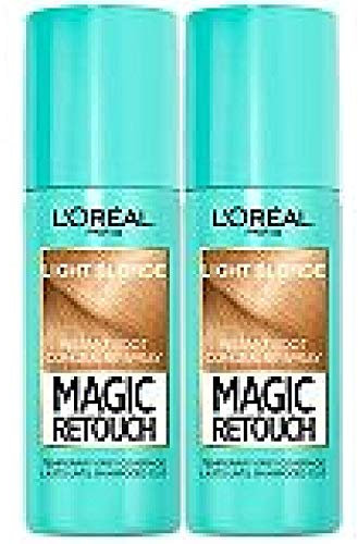L'Oreal Paris Magic Retouch - Corrector instantáneo de raíces (2 unidades), color rubio claro, 75 ml