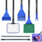 Cisolen Aquarium Cleaning Tool 5 in 1 Aquarium Glass Fish Tank Cleaning Set with Algae Scraper, Gravel Rake, Plant Fork, Fish Net and Sponge Brush