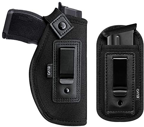 ELVO 2 Pack IWB Gun Holster for Concealed Carry, Glock 17 19 26 42 43 S&W