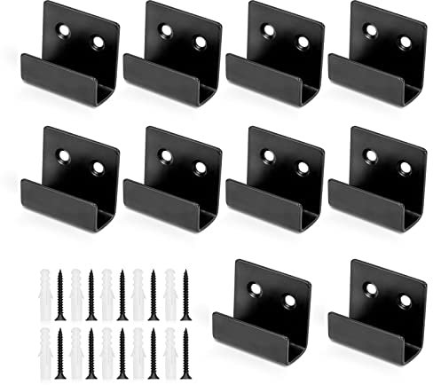 Heveer Schwerlast-Haken Wandhalterung Keramikfliesen Wandhaken Metall Gerätehalter für Spiegel Hängende Bilder Küche Bad Garage 10 Stück