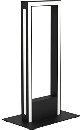 Eglo connect.z Lampe de chevet LED connectée Salvilanas-Z, luminaire pour | table dimmable contrôlable par application et commande vocale Alexa, ZigBee, blanc chaud – froid, métal noir