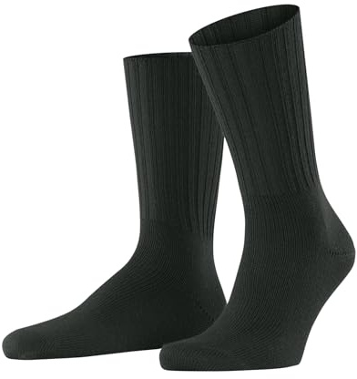FALKE Herren Socken Nelson M So Wolle einfarbig 1 Paar, Grün Forest 7474, 43-46