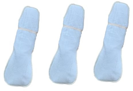 TOKIDNY 3stücke Baumwollmenstruationspad Bequeme Waschbare Hygienepads Gegen Auslaufen Zufällige Farbe Für Atmungsaktiv Und Wiederverwendbar
