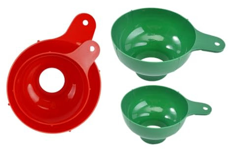 UTHCLO 4pezzi Imbuto Plastica Larga Bocca Per Conserve e Condimenti Per Barattoli Ampia Utensile Da Cucina Pratico e Riutilizzabile Con Design Innovativo Per Appendere