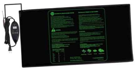 Milageto Tappetino riscaldante per piantine, Tappetino riscaldante per vivai, Tappetino riscaldante idroponico, riscaldatore per Piante, Accessori per Serre, 48 Pollici X 20