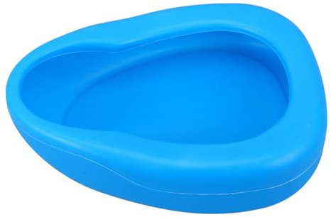 SOPOTUTU Pfannen Betturinal Aus Kunststoff Für Ältere Frauen Blau Praktische Liege Bettpfanne Mit Glattem Design Leicht Zu Reinigen Wiederverwendbar Und Komfortabel Für Bettlägerige Patienten