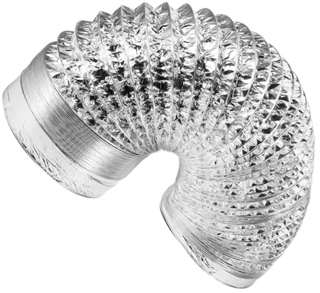 DECOMELODY Exhaust Pipe Accessories Flexible Foil Ducting for Kitchen Range Hood Vent Hose Replacement for Home Ventilation
