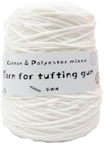 458 g kultuftningsgarn, professionellt 8-lagers tuftat garn för matttuftning, stansnål, 5 mm tjock poke broderitråd, polyester bomull blandad sytråd