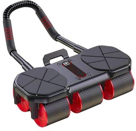 Bauchmuskel-Roller mit automatischem Rückprall, leises Anti-Rutsch-Abrad für das Rumpfkrafttraining zu Hause, Fitnessgerät für Erwachsene, Jugendliche und Sport