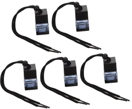 Botella de Perfume Colgante para Coche 8ml, Vidrio Negro, 5 Piezas | Rellenable y Versátil, Uso en Hogar y Vehículo, Formato Compacto para Fragancia
