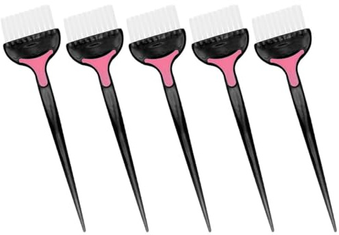 5 Stück Haarfärbepinsel aus Abs, Schwarz für Friseur