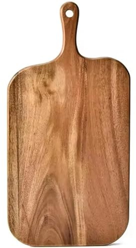 Ostbräda trä skärbräda med handtag kök hushåll servering ostkanna för bröd frukttallrikar (38 x 19 cm)