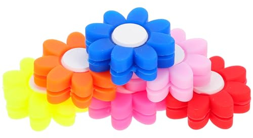 SHINYPASING Smorzatore in Silicone a Forma di Fiore per Racchetta da Tennis Set da 6 Pezzi Antivibrazioni Portatile per Allenamento e Partite Accessorio Ammortizzante per Riduzione