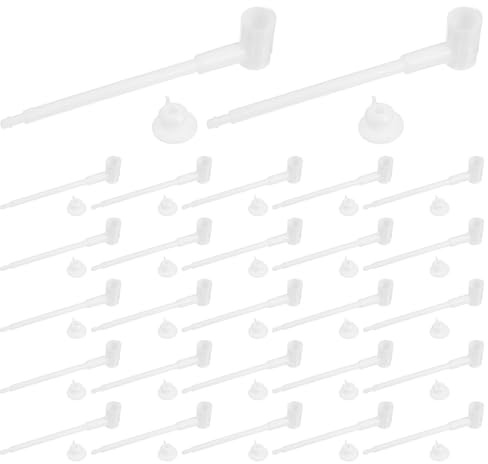 TOYANDONA 100 Pièces Raccords Coudés pour Moulin à Vent à Fabriquer Soi-même en Plastique Robuste, Accessoires Jardin pour Assemblage Flexible, Tiges et Mât de Remplacement, Décoration