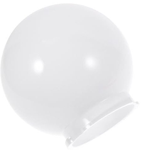 FUOYLOO Kugellampenschirm Acryl 25cm Weiß Milchig Outdoor Lampenschirm für Außenbeleuchtung Lampenzubehör mit Schutzfunktion für Garten und Terrasse