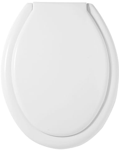 Schläfer 4642101 | Tavoletta Wc Copriwater, Sedile Wc, Tavoletta Water Universale, Coprivaso in Termoindurente, Copri Wc con Cerniere Regolabili in Nylon, Colore Bianco Lucido