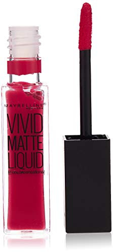 Maybelline New York Vivid Matte Liquid Lippenstift 30 fuchsia ecstacy, 1er Pack (1 x 8 ml)