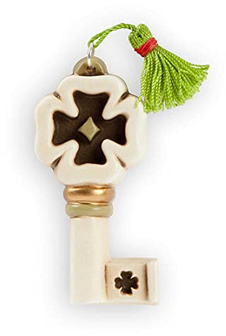 Egan Chiave Collezione Chiavi. Oggetto Realizzato in Ceramica di Colore Bianco e Verde. Dimensione: 7,5X1X3,5 cm. La referenza è CH16S/1QU