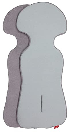 ByBoom Basics Baby Sitzauflage, Sitzeinlage 77x32 cm, Baumwoll- und Frotteeseite, für Babyschale, Autositz (z.B. Maxi-Cosi, Britax-Römer, Cybex), Kinderwagen, Buggy, Fahrradanhänger - Made in EU
