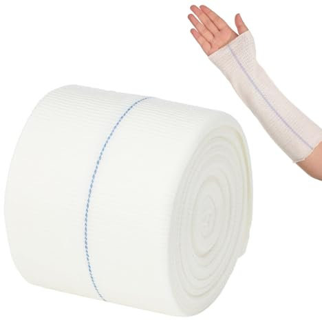 LINXIU Elastische Schlauchförmige Kompressionsbandage Fixierbinde Stützbandage Schlauchverband für Arm Knie Beine 7,5 CM x 5 M