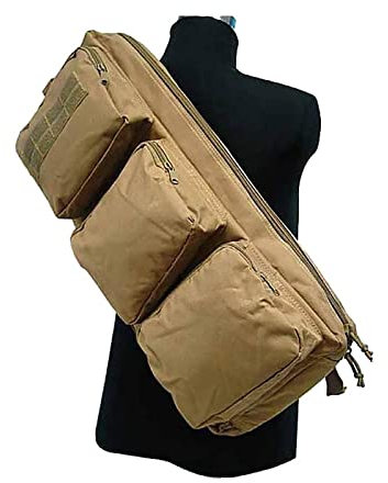 ANSNOW Weichgewehrkoffer, Langpistolenkoffer, 24 -Zoll -Pistolen -Range -Packung, Taktischer Gewehrbeutel Mit Gepolstertem Seitentransportgurt, Mp5 -Gewehr -Rucksack Für Gewehr- Undenaufbewahrung/Kh