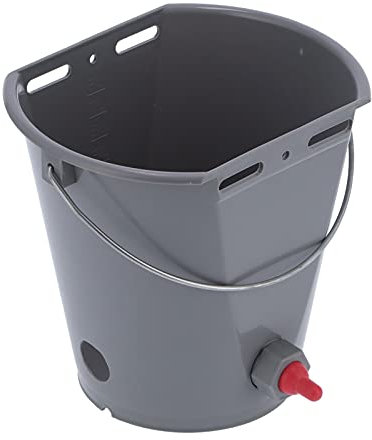 flexman 8L Kuh Futtereimer, Lammmilch Futtereimer mit Nippel Rückschlagventilen, Schafmilch Futtereimer mit Hebegriff für Landwirtschaftliche Nutztiere (Für Schafe)