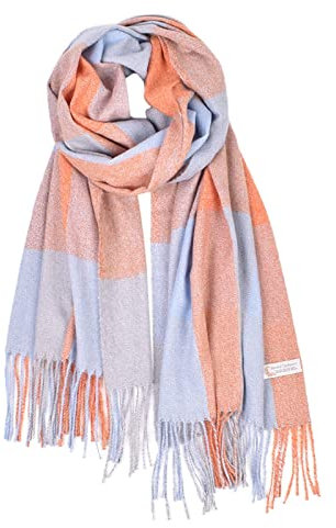 Qixiu dreieckstuch gestrickt,chiffon schal,wärmeschal,schalkragen,trachtentuch damen,damen strick,schal xxl,schal orange damen,wollschal herren,loop schal damen,ärmelschal