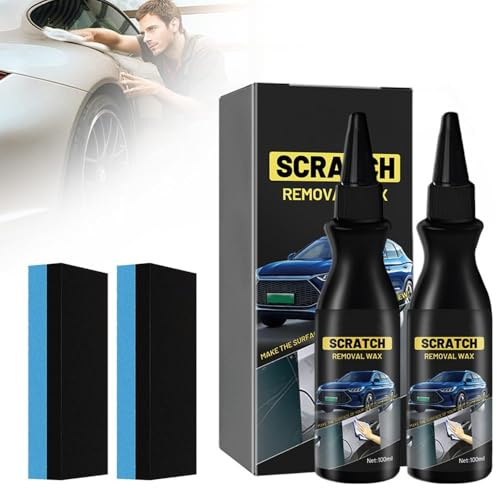 2025 Schneller Kratzerentferner für Autos, Tiefen Kratzer Reparatur Creme, Auto Kratzerentferner Paste mit Anti-Kratzer Schutz, Entfernt Kratzer Effektiv und Schnell (2 Stücke)