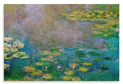 Monet Seerosen 30 x 45 cm Leinwand-Poster zum Aufhängen