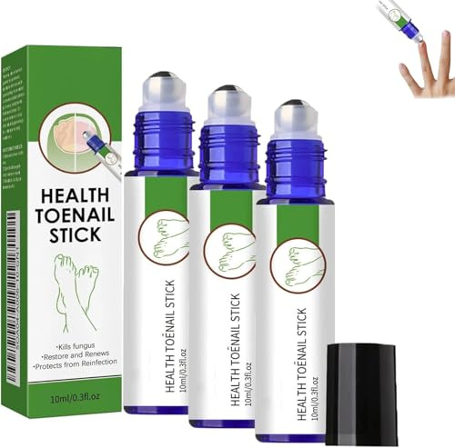 3Pc Anti F-ungal Stick Roll | Nail Strengthener Stick | Extra Strong F-ungal Nail Treatments for Toenails | Nourishing Nails Anti-Fu-ngal Repair Care Strengthener for Damaged