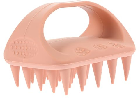 minkissy Kopfhautmassagegerät Silikon Shampoo Bürste Hautfreundlich Klein für Dusche Reise Kopfhautbürste gegen Schuppen Haarwachstum Pflege für Teenager Erwachsene