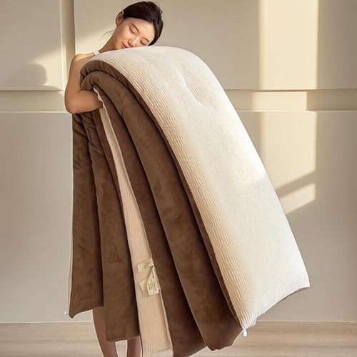 HLTQL Piumone Matrimoniale 4 Stagioni Trapunte Invernali Piazza E Mezza Coperta Calda Imbottita Invernale Letto Matrimoniale Piumoni Singoli(a1,150x200cm*2.5kg)