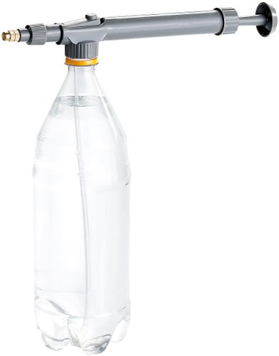Royal Gardineer Sprühflasche Metall: Universal-Druck-Sprühaufsatz für PET-Flaschen (Sprühflasche Pflanzen, Pflanzen Metall, Topf)