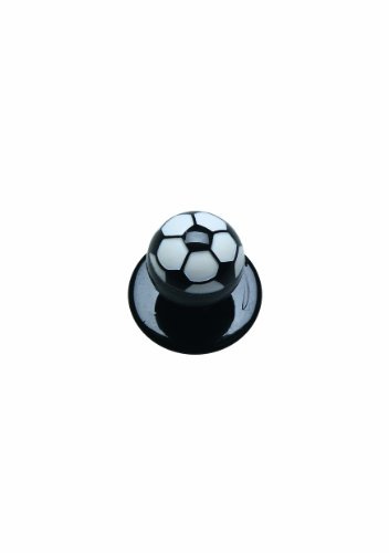 Kugelknöpfe Fußball für Kochjacke 12er-Set