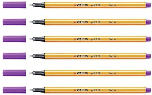 STABILO Fineliner point 88, Strichstärke: 0,4 mm, lila VE=6