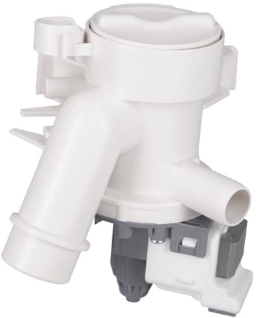 Ablaufpumpe wie HOOVER 41018403 mit Pumpenkopf und Sieb für Waschmaschine Waschtrockner