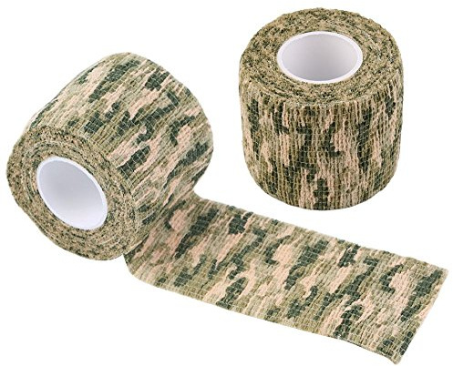 Namvo Selbstklebendes Non-Woven Camouflage Wrap Gewehr Pistole Jagd Camo Stealth Tape 4.5M - Gras Tarnung