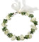 Mariage Nuptiale Fleur Couronne, Coiffe de Guirlande, Bandeau Floral de mariage, avec Ruban Réglable, pour la Fête, de Cérémonie de Mariage, Frais et Beau (Vert)