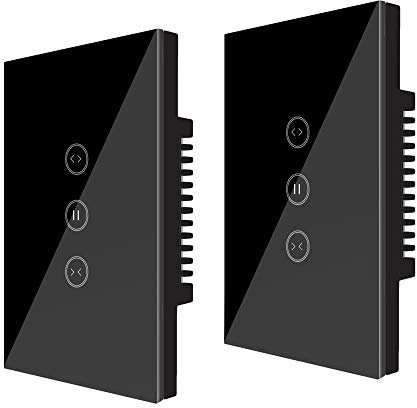 Timer per Tapparelle WiFi, UseeLink Interruttore per Tapparelle, Interruttore Controllo del Motore Porta Intelligente, Funziona con Alexa/Google Home, Controllo tramite App,Nessun Hub Richiesto(2 PCS)