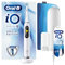 Oral-B Special Edition iO - 9 - White Electric Toothbrush, 1 High End Handle Using Revolutionary Magnetic Technology, 1 Magnetic Pouch with 4X Extra Toothbrush Heads - Designed by Braun
